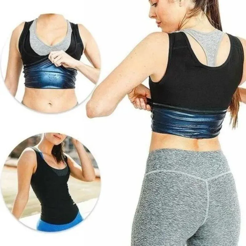 Camiseta Regata Térmica Feminina Queima Gordura Barriga