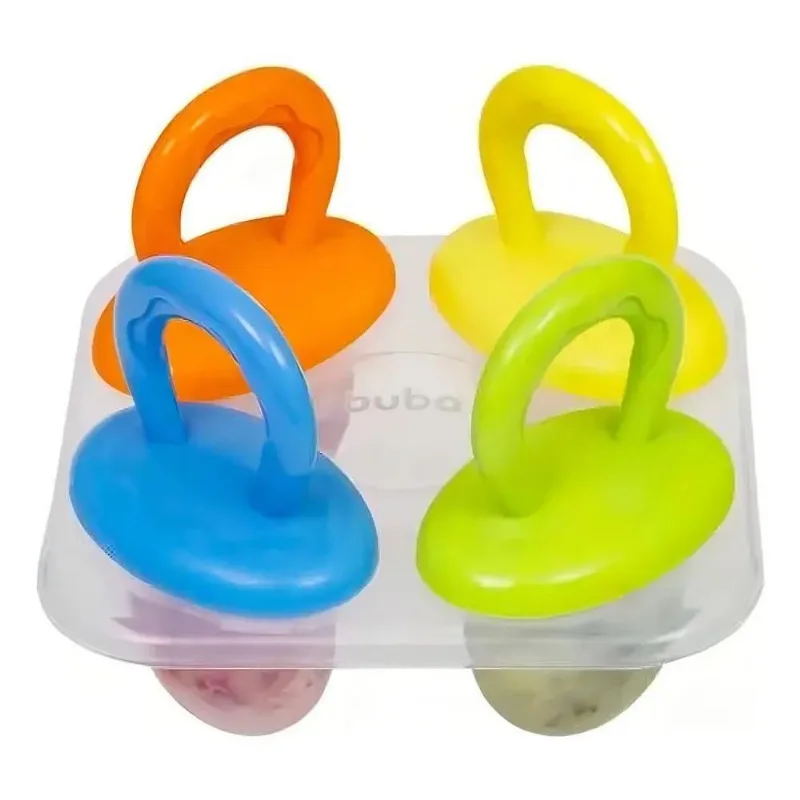 2x Forminha 4 Picolé Forma Molde Palito Sorvete Buba