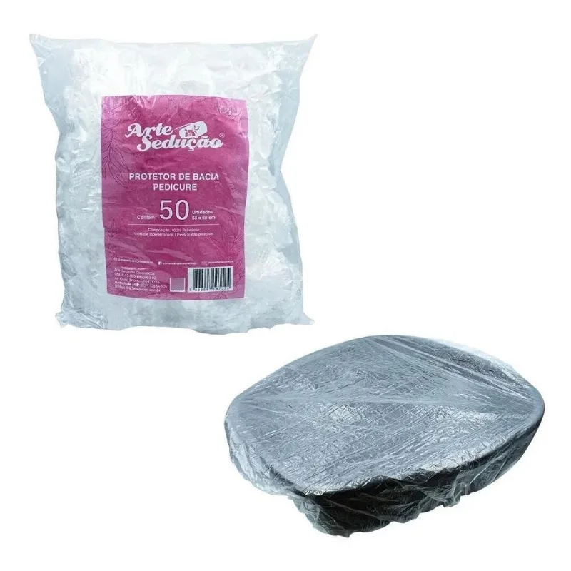 10x Protetor De Bacia Descartável Pedicure 68x68 Cm, 50 Uni