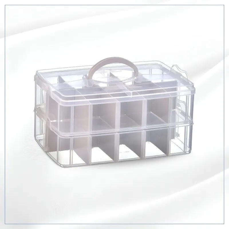 3x Maleta Organizadora Porta Objetos Maquiagem Caixa Grande