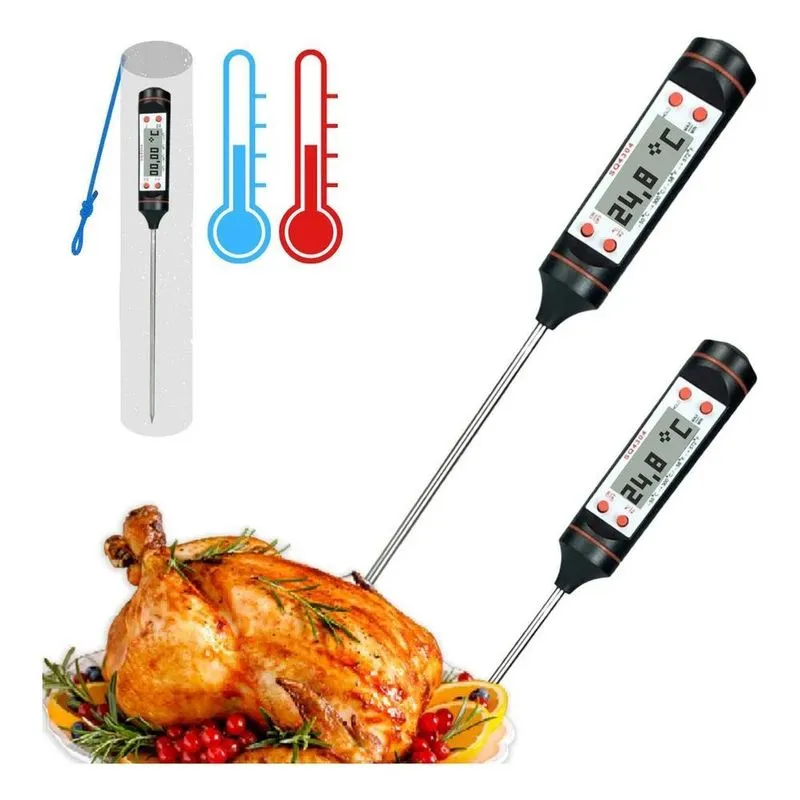 2x Só Qualidade Termômetro Culinário Digital Alimento Bebida