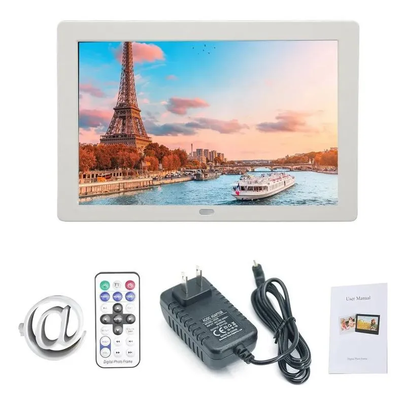 Porta Retratos Digital Som Video Controle Usb Card 10.1in