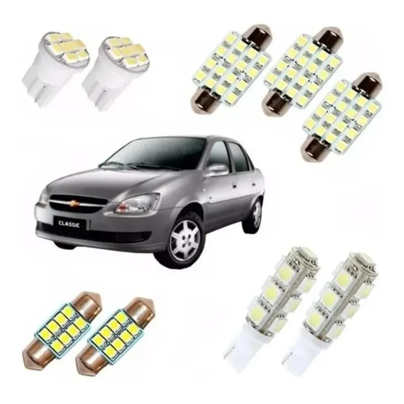 3x Kit Lampadas Led Corsa Classic Sedan 13 14 15 2