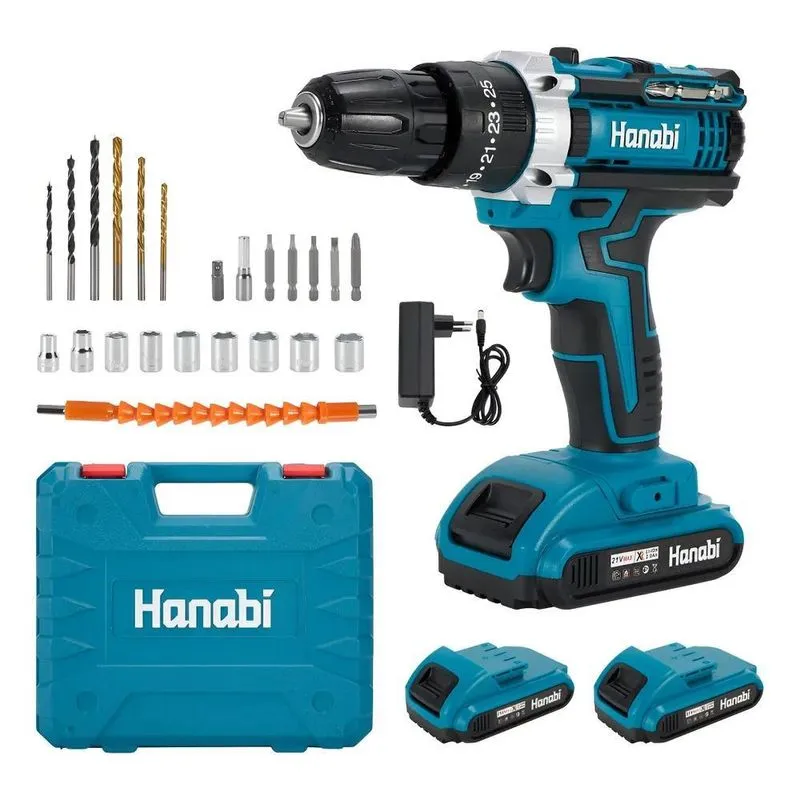Furadeira Parafusadeira Profissional - Azul-Petróleo 127/220v