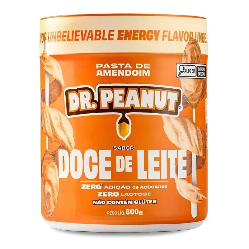 Dr. Peanut Pasta Com Melhor Sabor Do 600g Com Whey Sabor Doc
