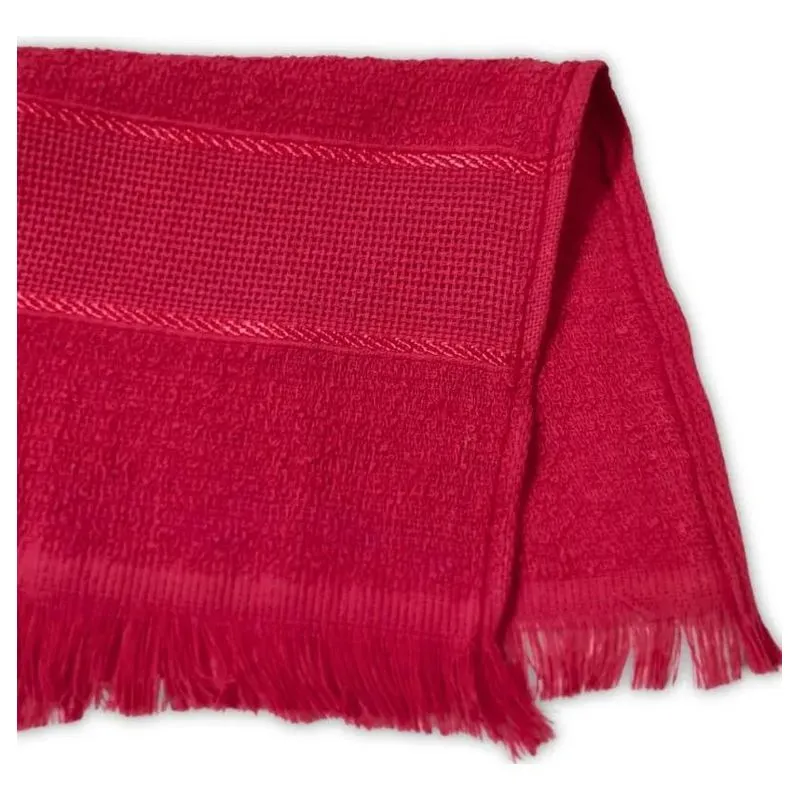 Kit C/10 Toalhinhas Escolar De Mão Social Para Bord Vermelho