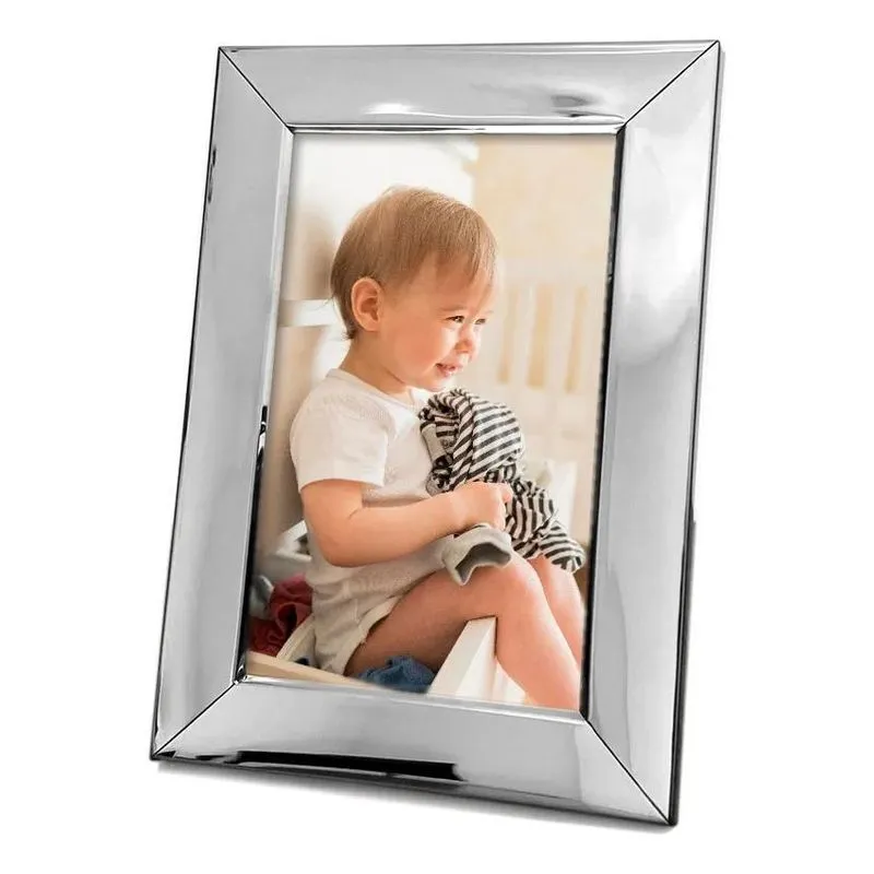Lindo Porta Retrato 10x15 Metal Linha Miami Luxo Cor Pratead