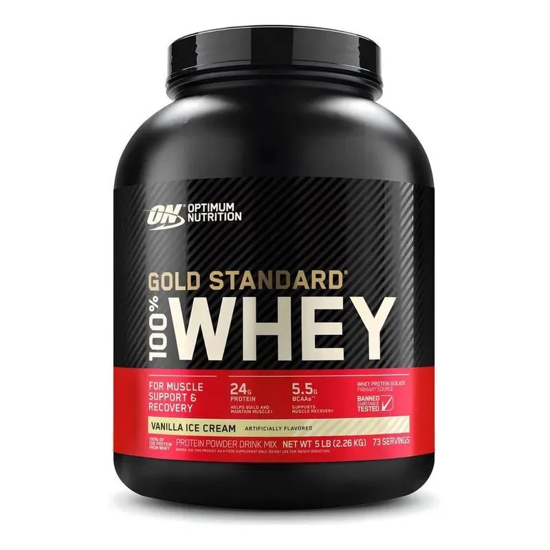 10x Gold Standard Whey Protein Baunilha 2,27kg Optimum Nutr