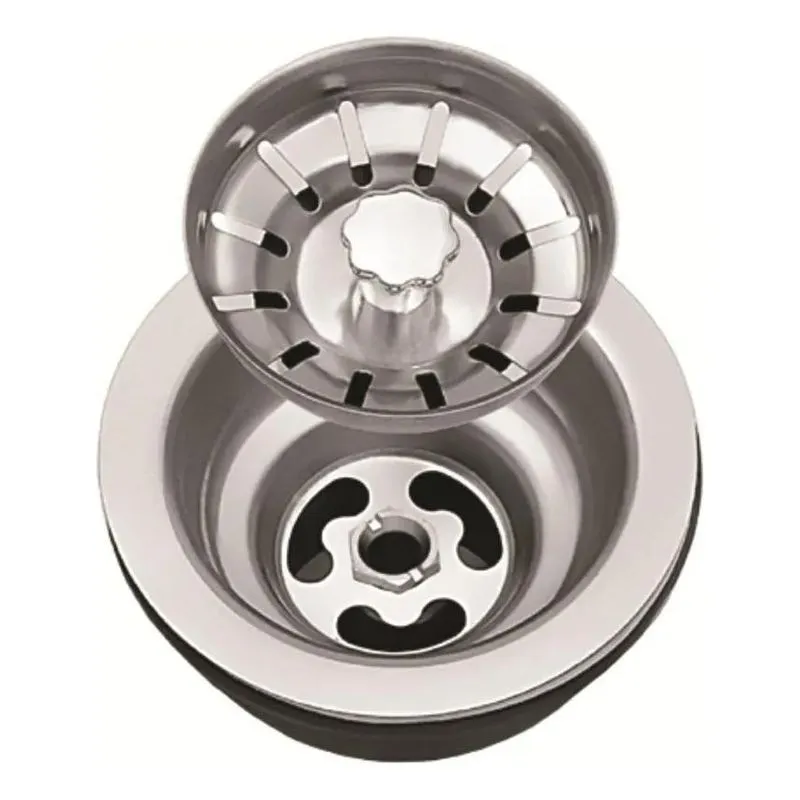 5x Válvula Americana De Inox 3 1/2 + Cestinha Pia Cozinha Cu