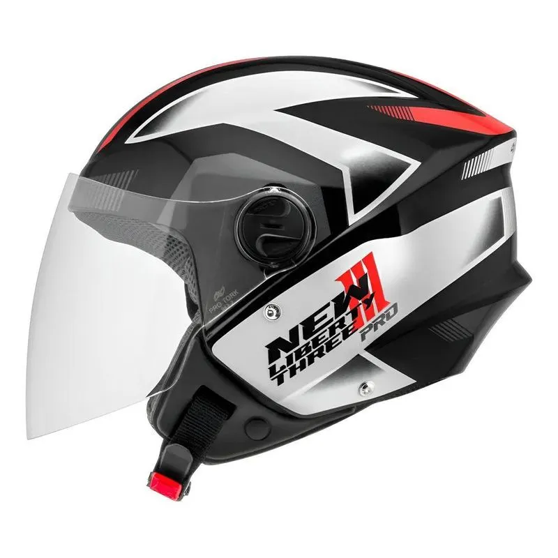 Capacete Aberto Pro Tork New Liberty Three Pro Br Cinza 60