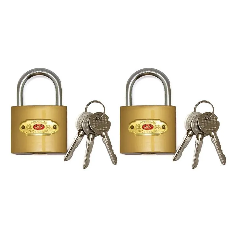 2x 2 Unid Cadeado 38mm Chave Tetra Cadeado Tetra 38mm 2 Unid