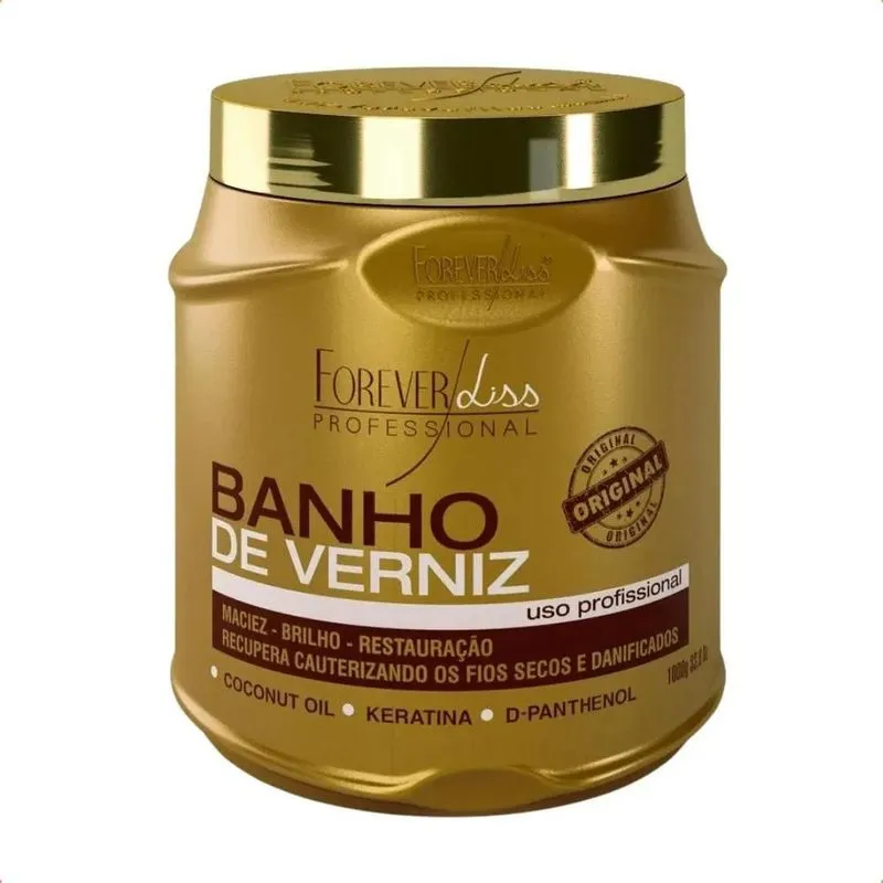 3x Mascara Banho De Verniz 1kg - Forever Liss Profissional
