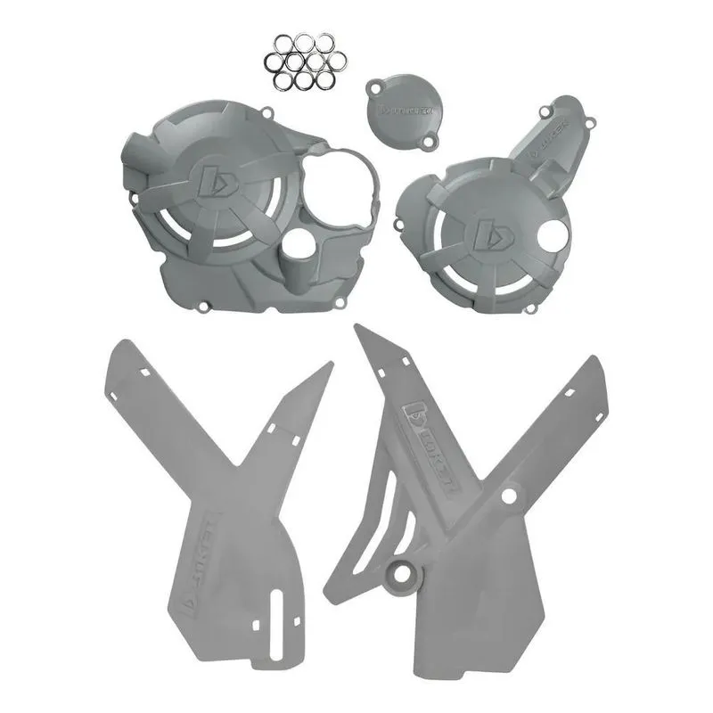 Kit Protetor Crf 250f Tampa Do Motor + Quadro Proteção B Cin