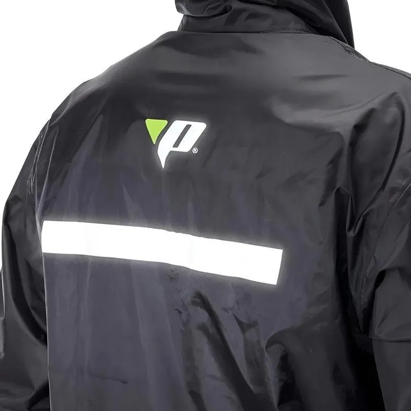 Capa De Chuva Pantaneiro Nylon Impermeável - Jaqueta Preto
