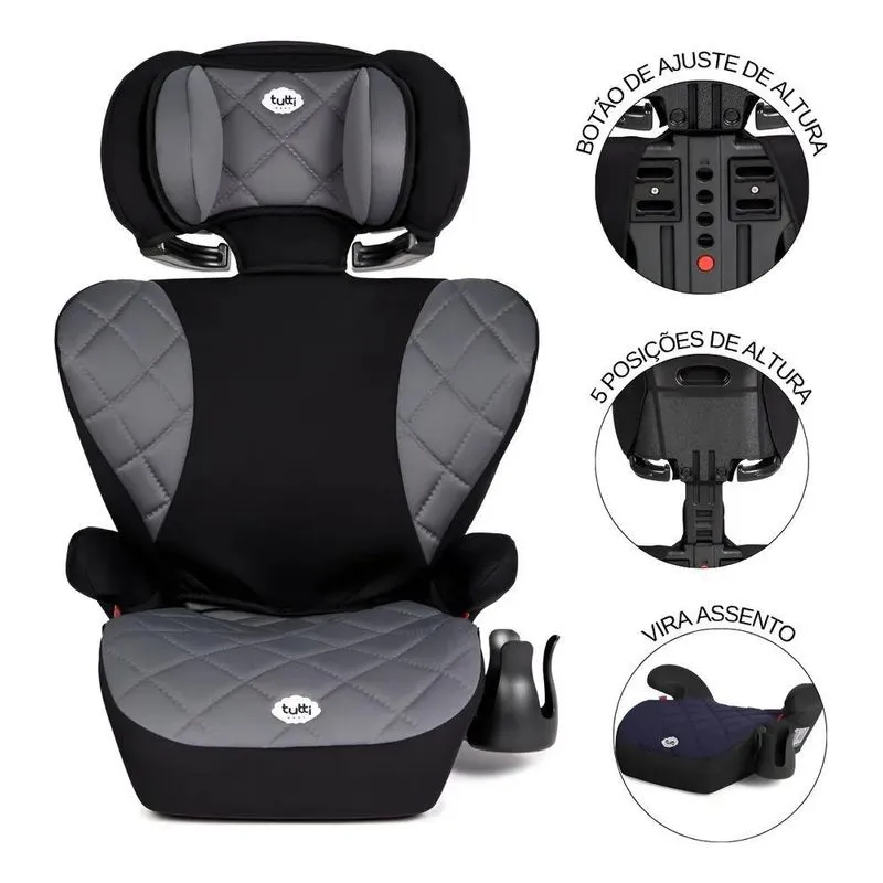 Cadeirinha Triton Preto E Cinza Tutti Baby Cor Preto/cinza