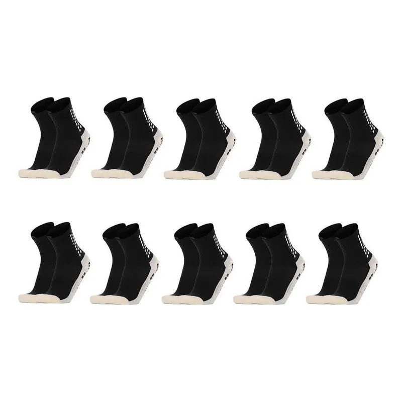 2x Kit 10 Pares Meias Futebol Esportivas Algodão Antiderrapa