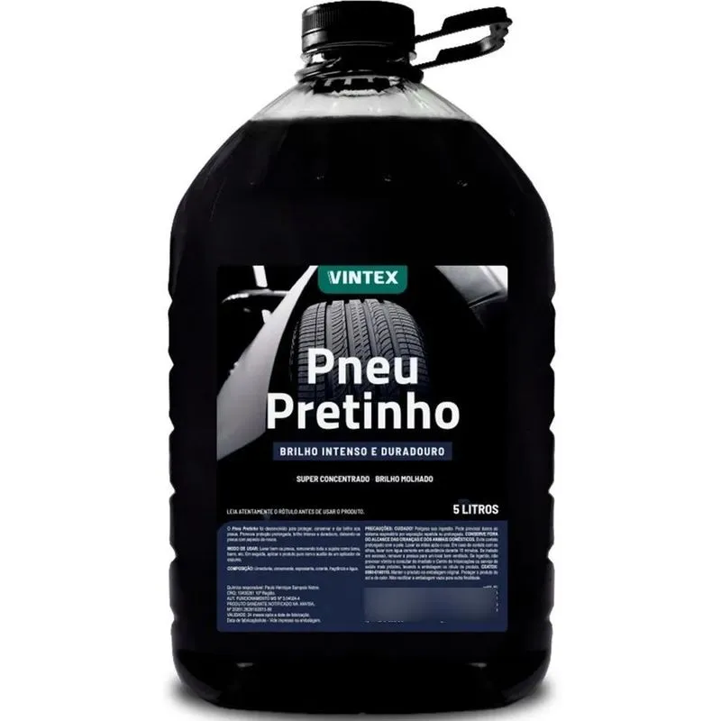 Pneu Pretinho Automotivo Brilha Pneus Carro Moto 5l - Vonixx