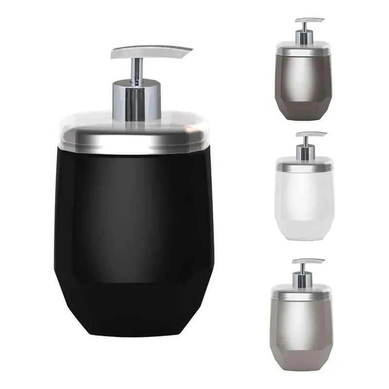 3x Porta Sabonete Liquido Dispenser Banheiro 400ml Cores