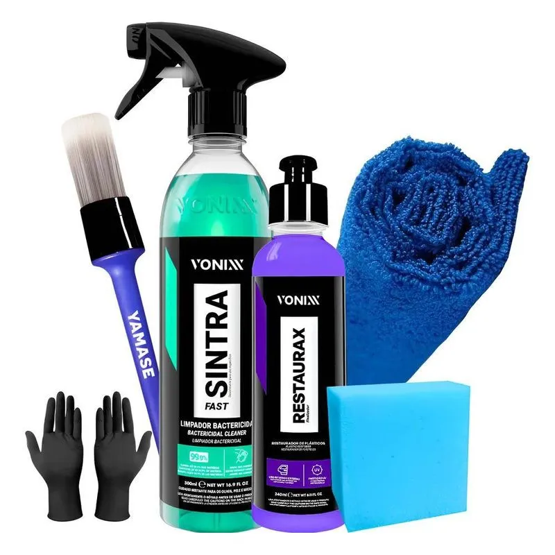 Kit Restaurax Restaurador Plástico Painés Sintra Fast Vonixx