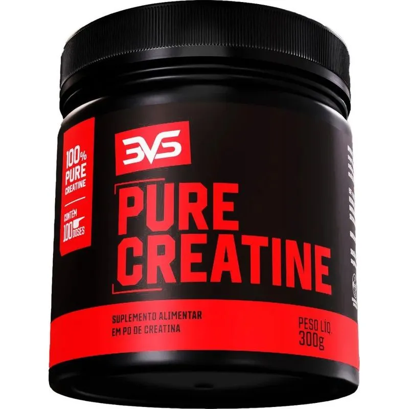 10x Creatina Monohidratada 300g - 100% Pura - 3vs Nutrition