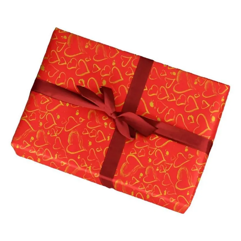 5x Papel De Presente Folha Resma 50x60 - Pct/ Com 40 Folhas