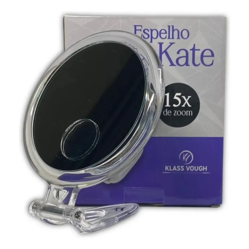 Klass Vough Espelho Dupla Face Aumento 15x Com Suporte Mr-01