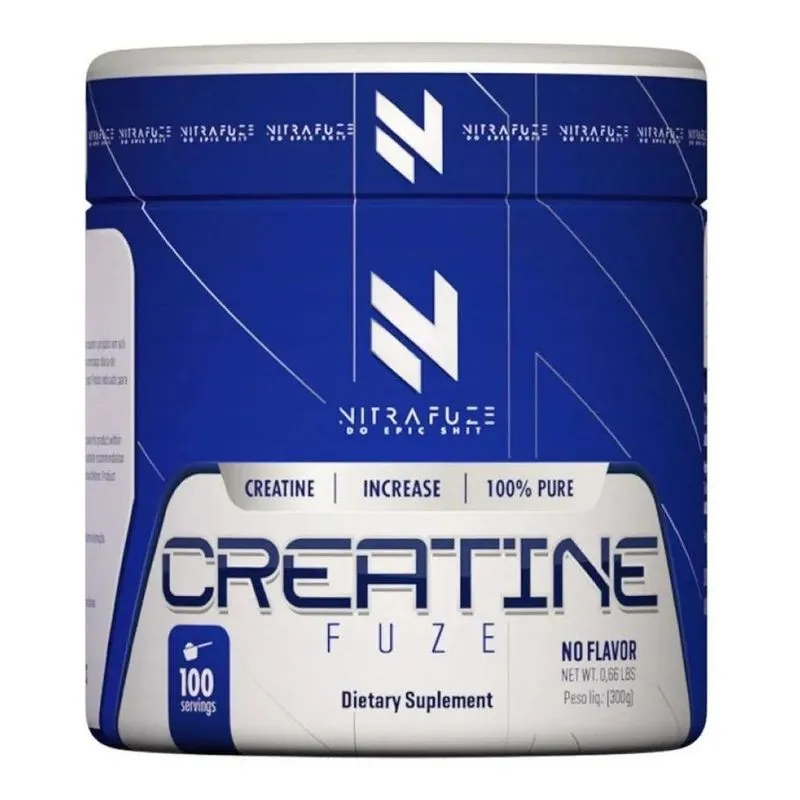 10x Creatina 100% Pura 300g Nitra Fuze Under Labz Sabor Wit