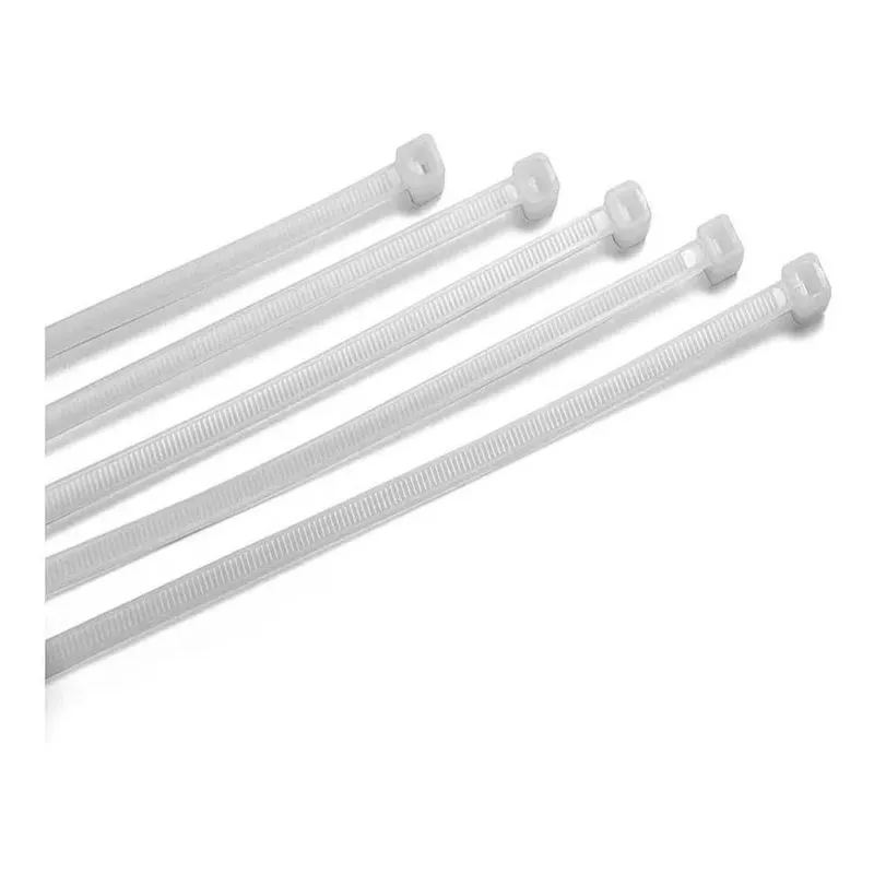 2x Abraçadeira Em Nylon 300mm X 7,6mm 100 Unidades Cor Branc