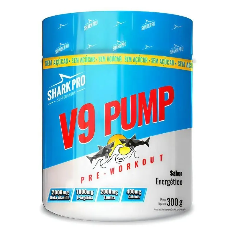 Pré Treino V9 Pump 300g () - Shark Pro Sabor