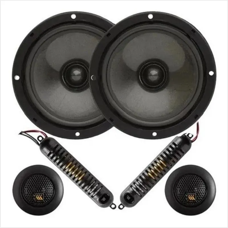 Kit Duas Vias 6' Bravox Cs60bk Crossover E Tweeter 130 Watts