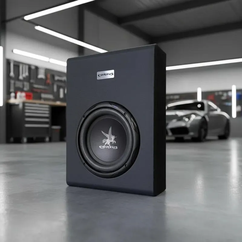 Caixa Slim Sub Woofer 8amplificada 200w Cxs200 - Preto