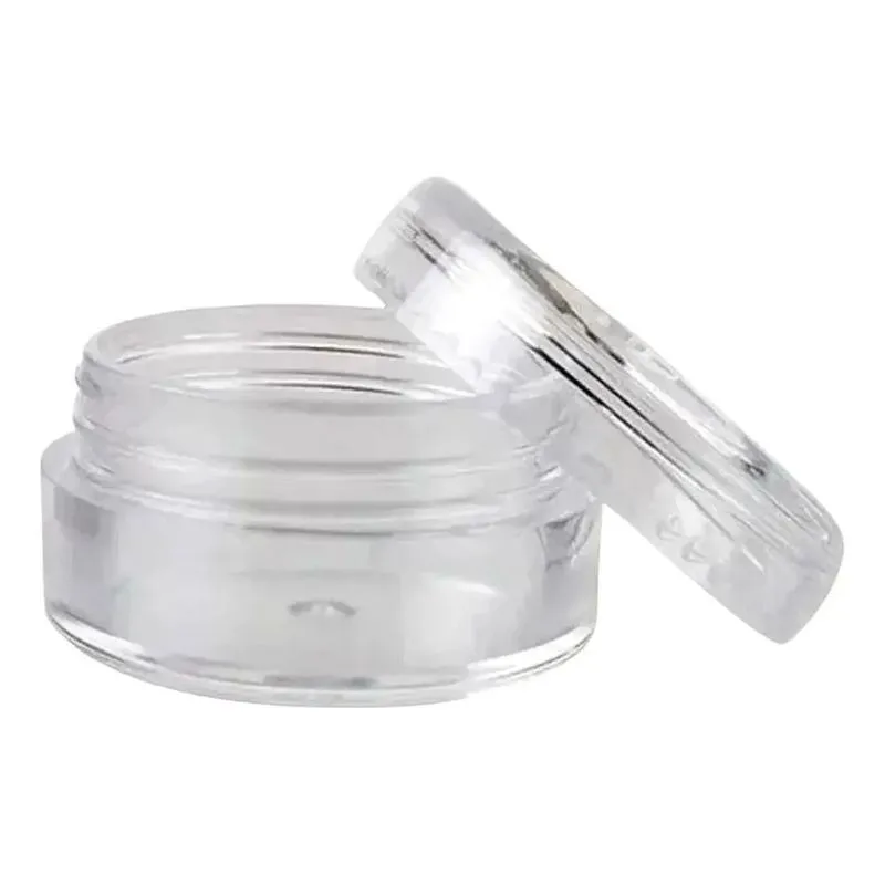 3x 100 Potinho Acrílico Pote Cristal 4gr Ps Incolor Make Cre