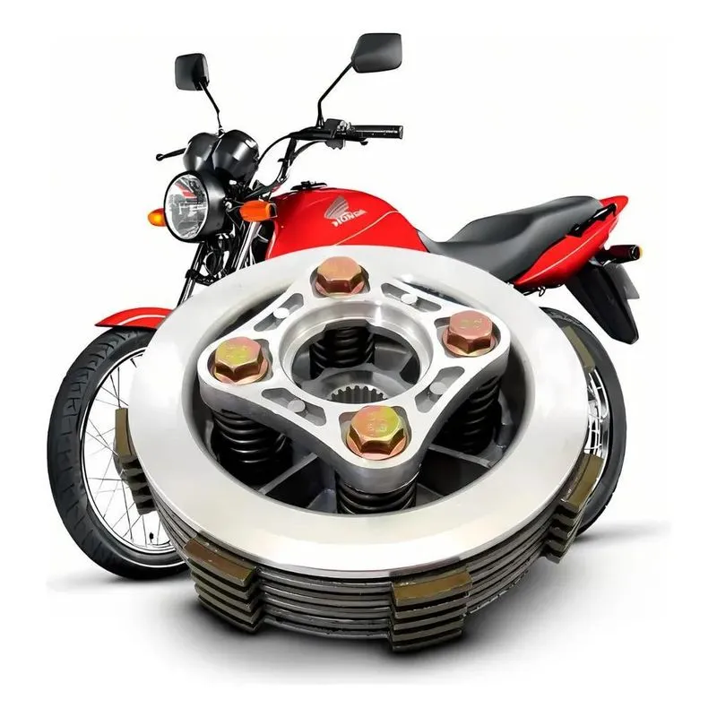Kit Embreagem Completo Moto Titan 150 Cg Fan 125 Bros Nxr160