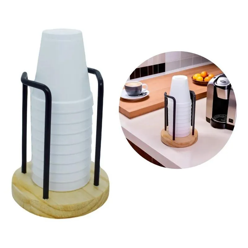 Porta Copos Organizador Suporte Copos De Café Água Decoração