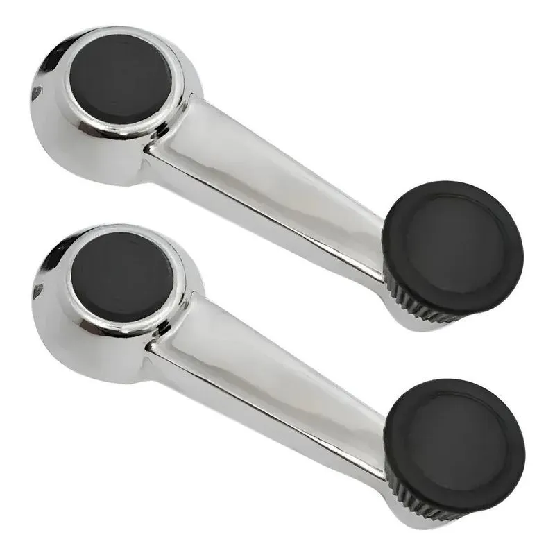 Par Manivelas Vidro Fusca Brasilia Kombi Gol Cromada Metal