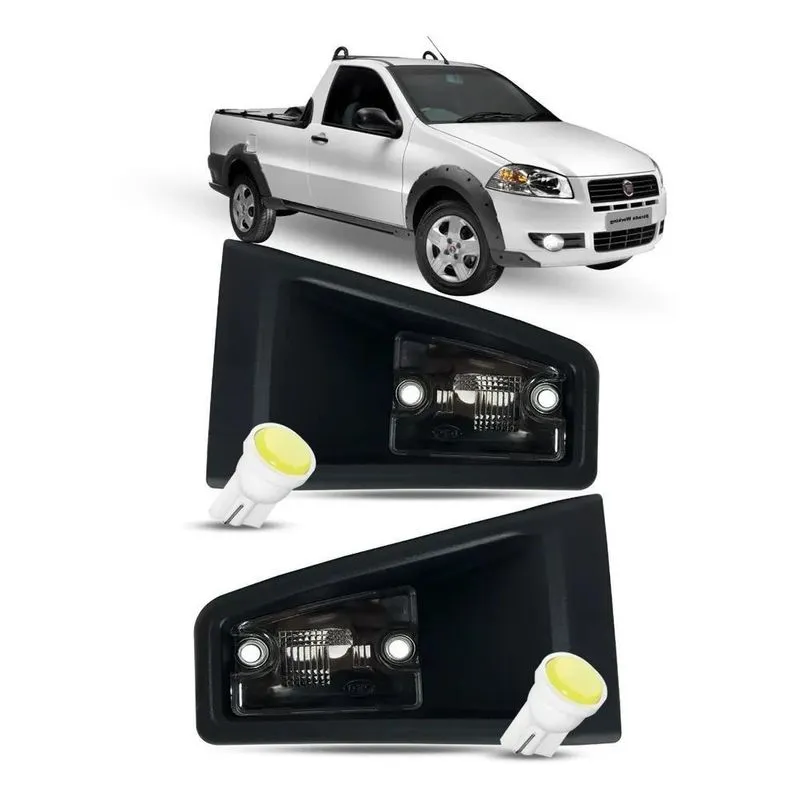 Par Lanterna Luz De Placa Fiat Strada