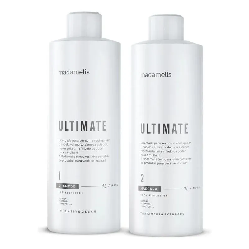Ultimate Madamelis Kit 2x1l Profissional Antifrizz