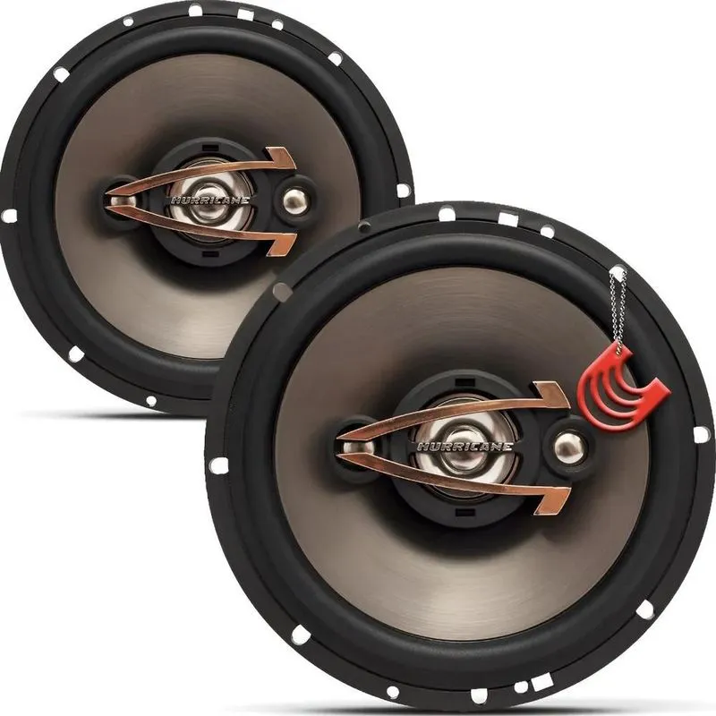 Alto Falante Quadriaxial 6 Polegadas Hurricane QR Cinza/pret