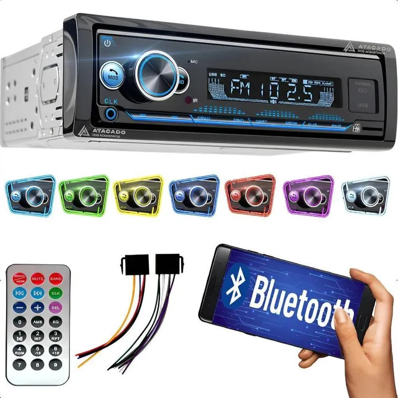 Radio Para Carro Automotivo Bluetooth Potente Melhor Q Pione