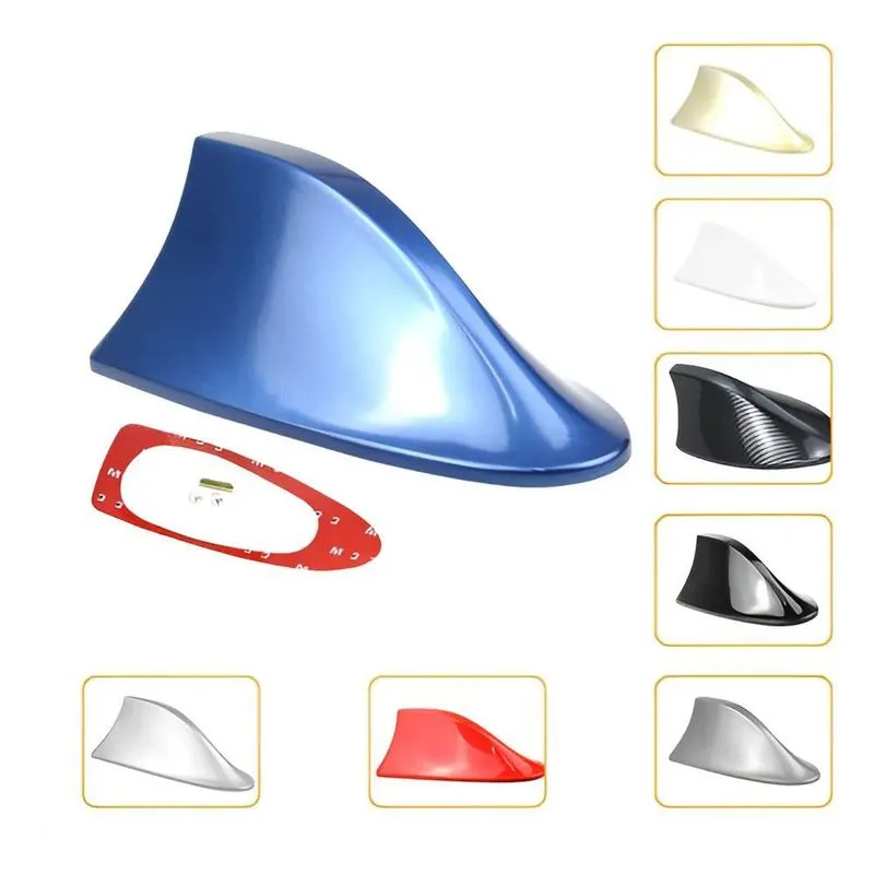 Antena Esportiva Modelo Barb Shark Barbatana Tubarão Azul