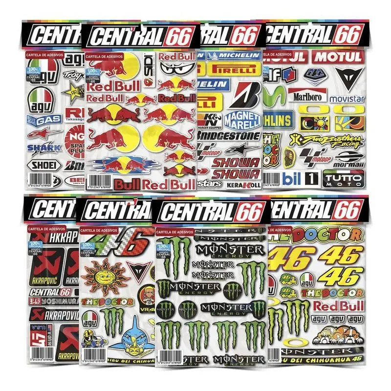 Kit 146 Adesivos Patrocinios Caminhão Carreta Caderno Cartel