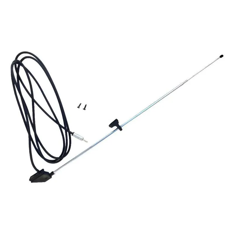 Antena Coluna 3 Estágios Cromada Adaptação Mitsubishi L200 P