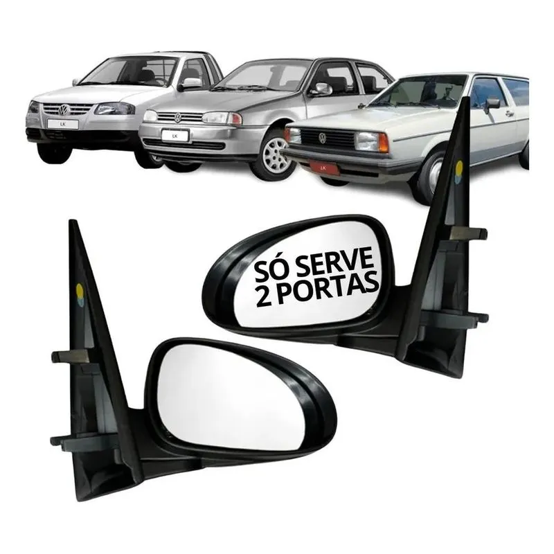 Par Retrovisor Gol G2 Bola 96 97 98 99 2 Portas Sem Controle
