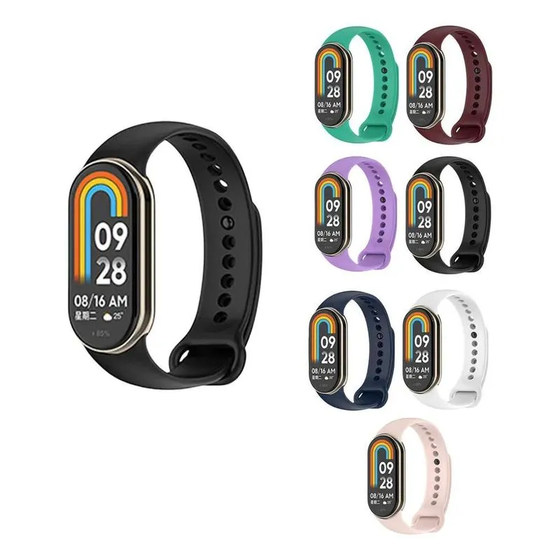 10x 3x Pulseira Silicone Para Smartband Mi Band 8 Miband 8