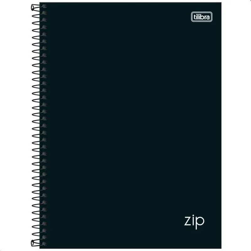 2x Caderno Universitário 10 Mat. Capa Dura Zip Pto Tilibra 1