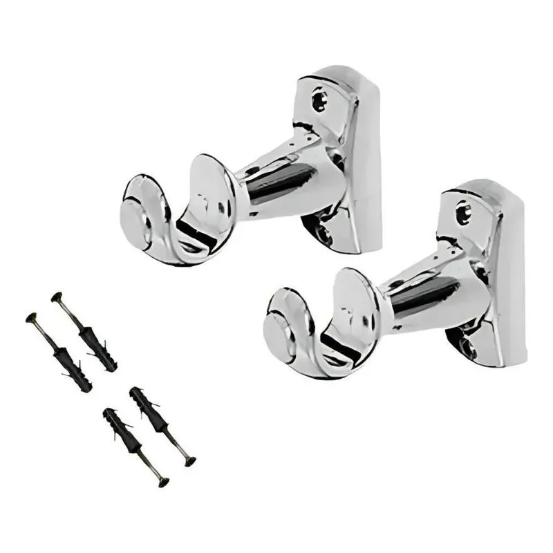 Kit Suporte Para Varão 19mm Cromado Pvc (par) Reibraz