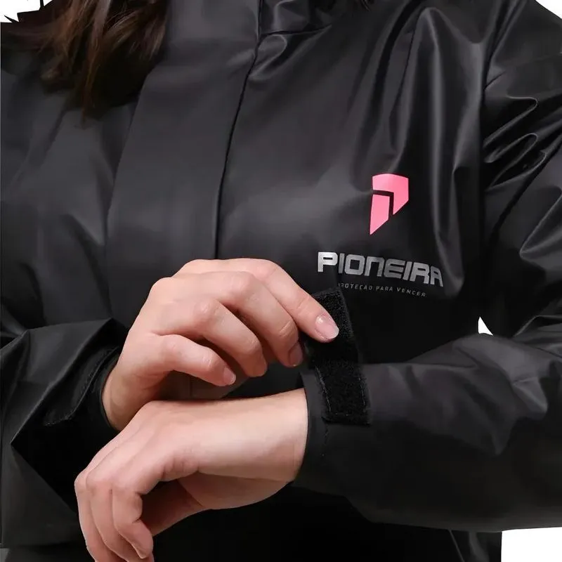 Capa De Chuva Moto Motoqueiro Pioneira Pvc Combate Feminina