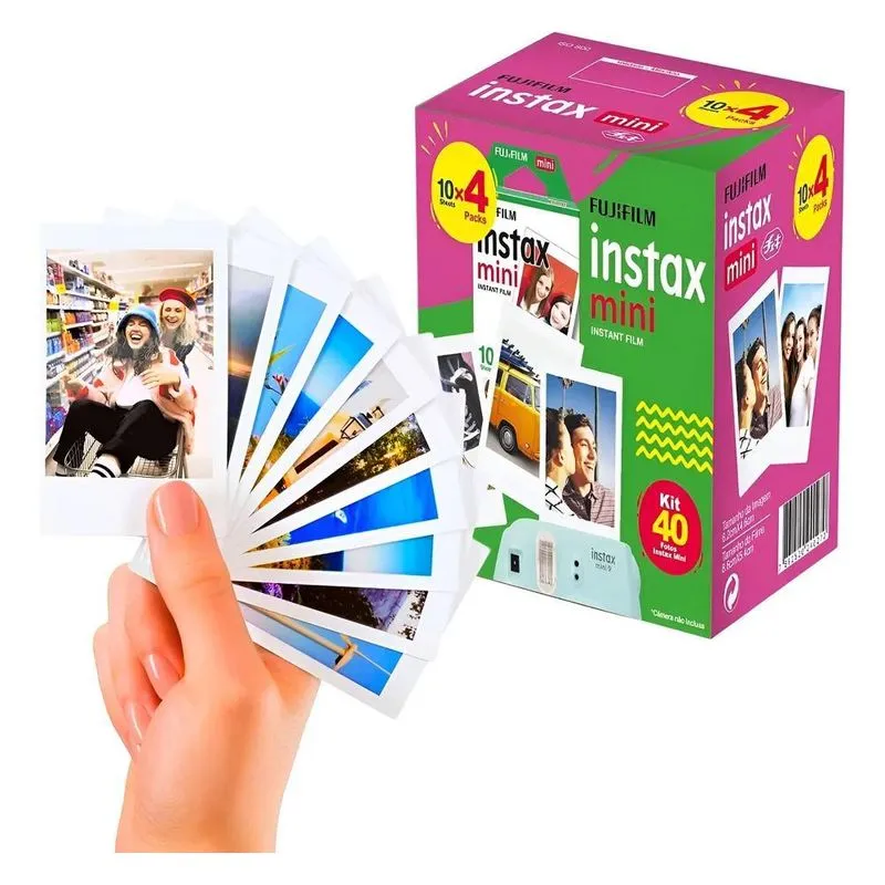 Filme Instax Mini Pack 40 Fotos Fujifilm