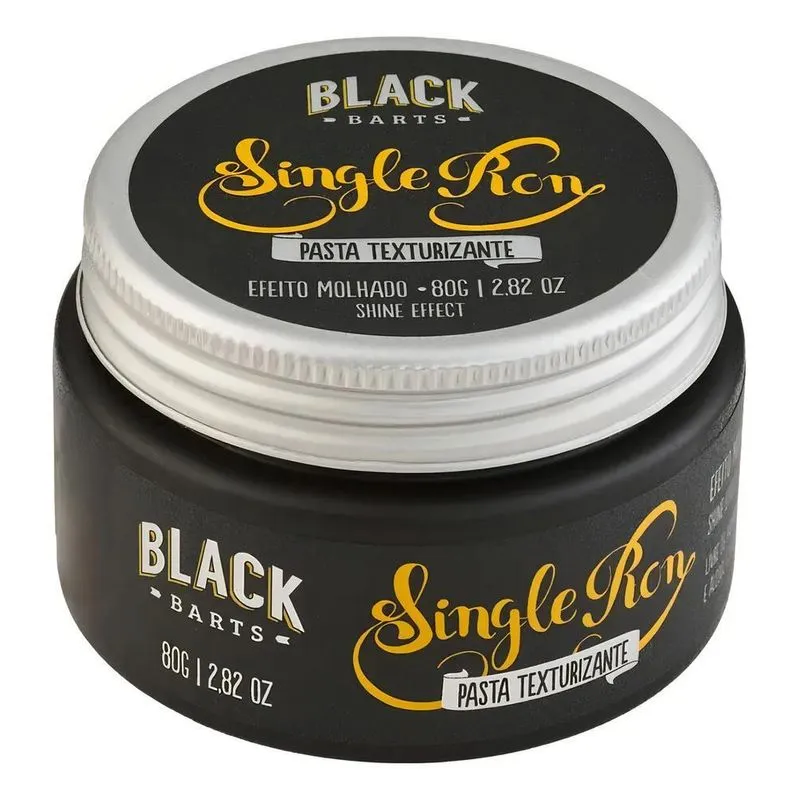 3x Pomada Para Cabelo Efeito Molhado Single Ron 80g Black Ba