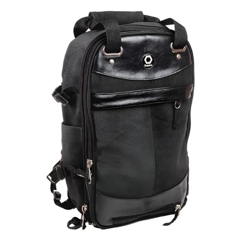 Mochila Fotográfica Photopro Mini Style Preta Notebook Pret